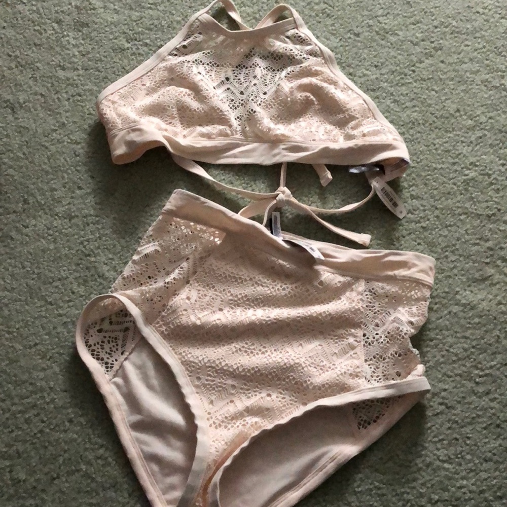 Adore me high rise/halter bathing suit bikini